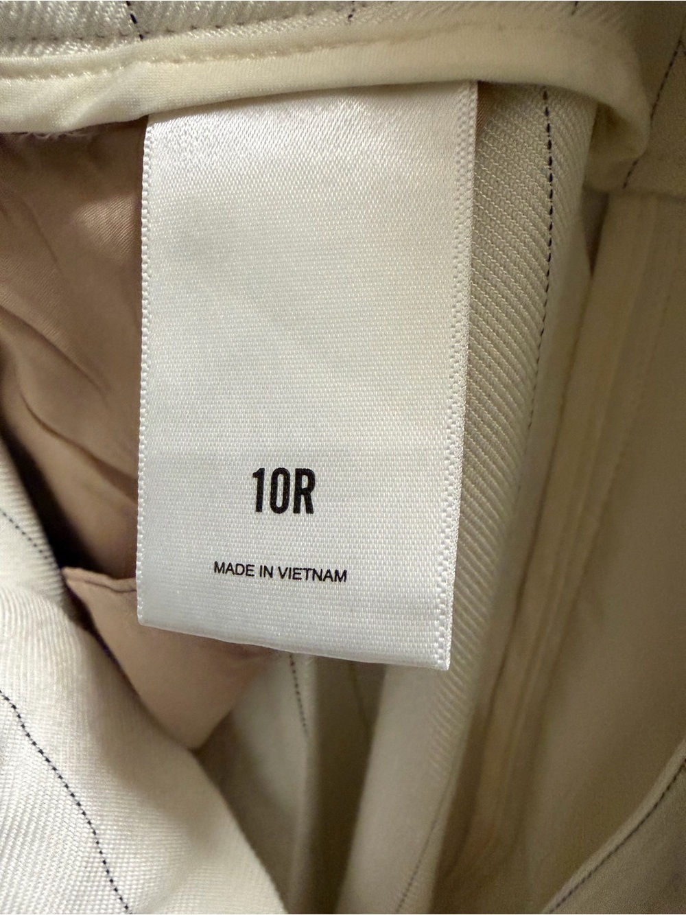 Express Stylist Super High Rise Pinstripe Paperbag Ankle Pants 10R - Picture 6 of 6